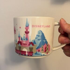 Starbucks You Are Here Disneyland Castle Mug - Pink and Blue